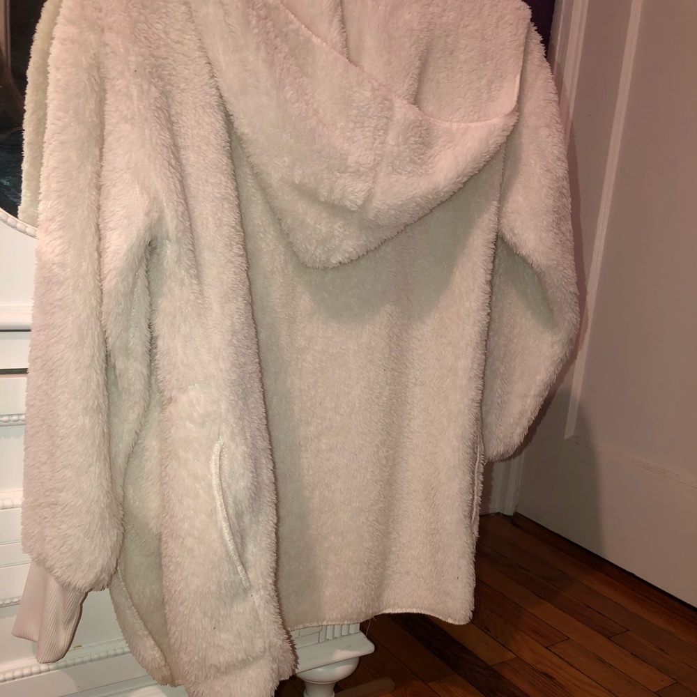 Long fuzzy cardigan